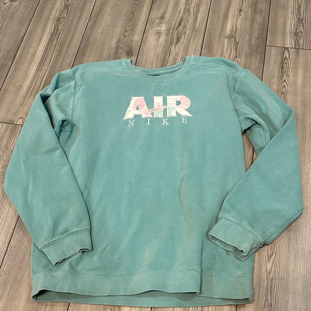 Vintage Nike Air Teal embroidered Sweatshirt